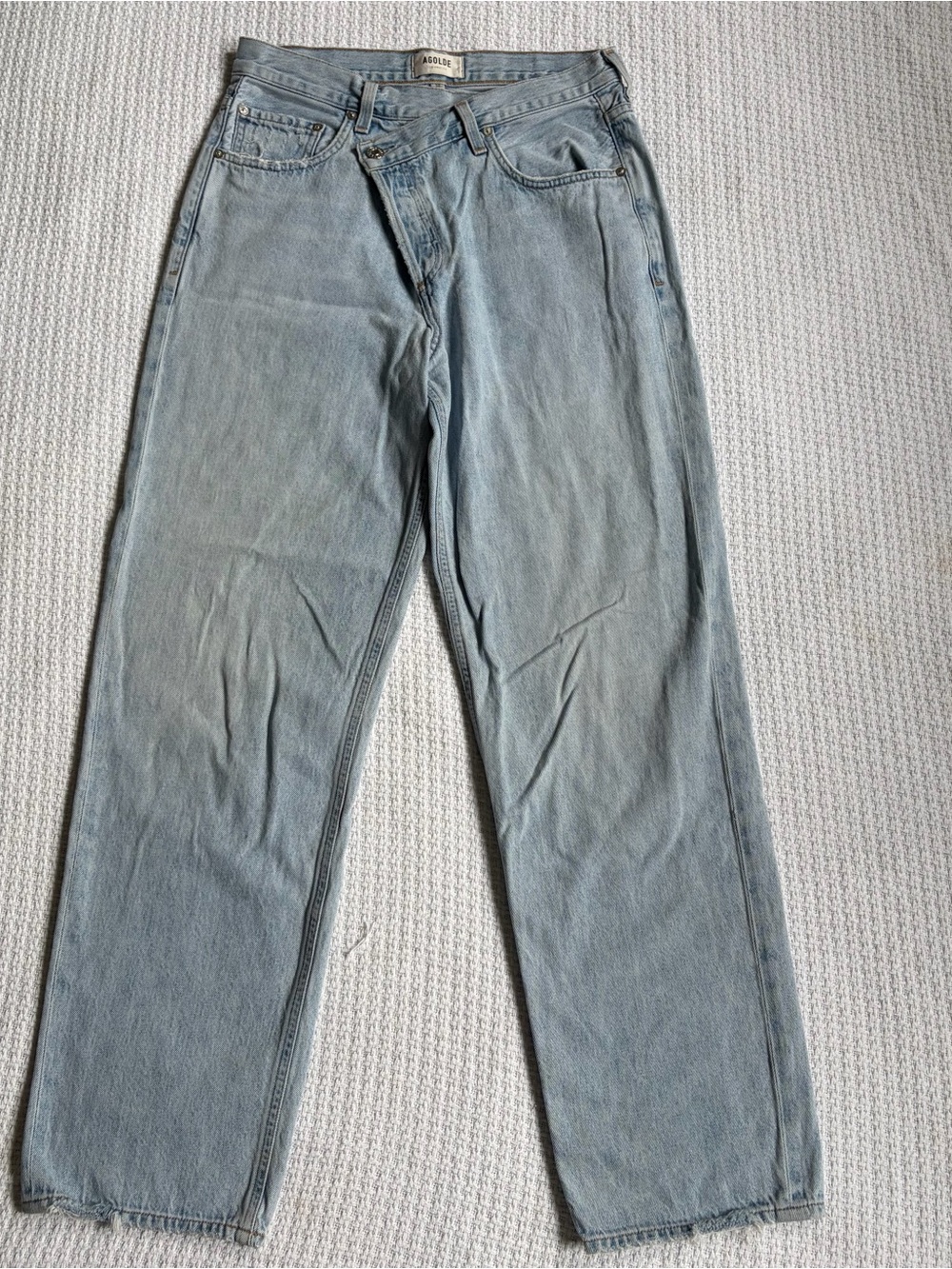 Agolde Criss Cross Upsized Jean Denim Pants in Suburbia Size 26